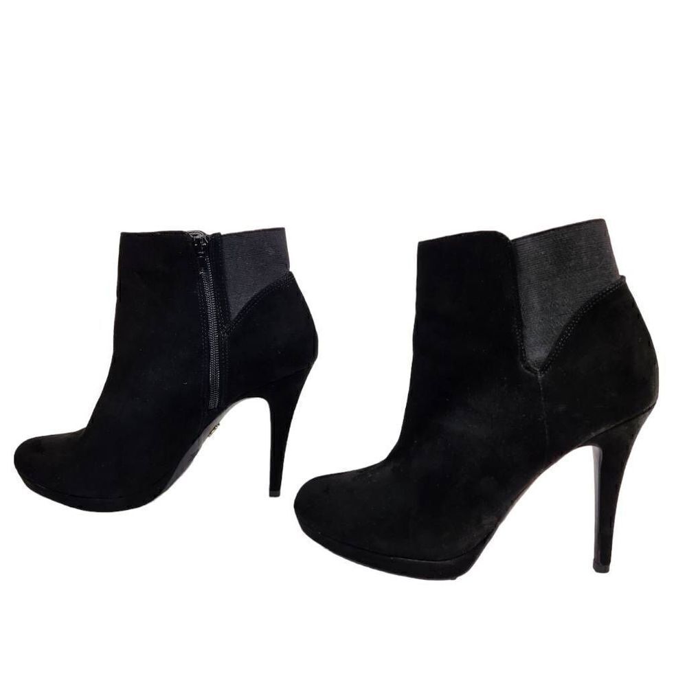 Thalia Sodi Briea Almond Toe Ankle Fashion Booties Black size 8.5